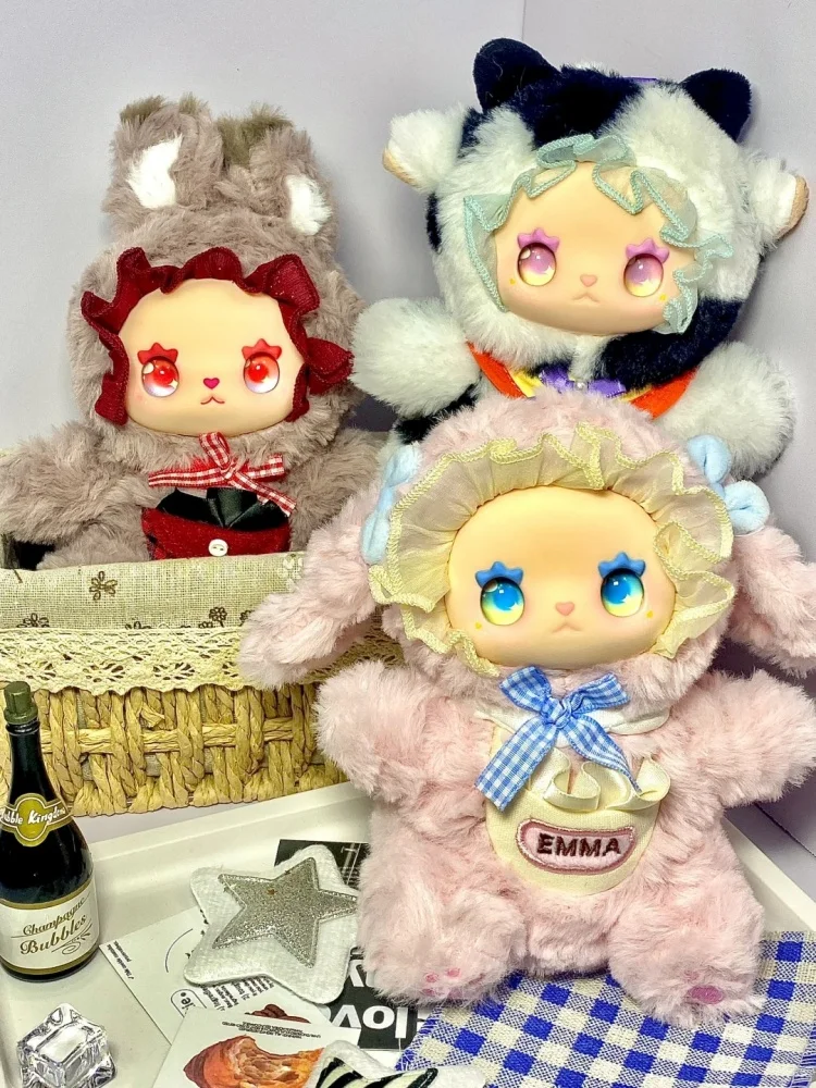 لعبة قلادة كاواي من الفينيل القطيفة إيما جيب حديقة الحيوان صندوق أعمى أنيمي كارتون تحصيل هدية عصرية لصديقتك