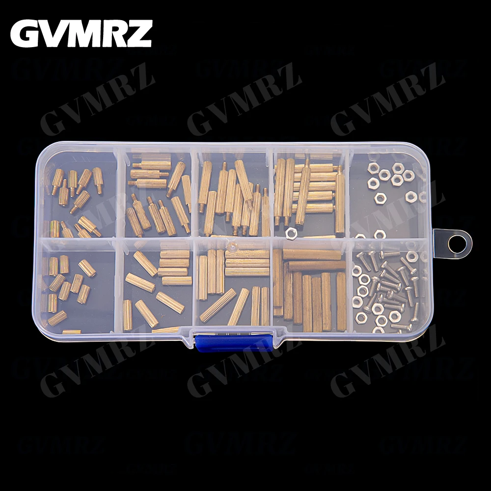 

120Pcs M2 Brass Knurled Standoff Male Female Round Column Pillar Spacer mixed kit PCB Board