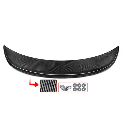 Rear Trunk Spoiler Wing Lip For Volkswagen Beetle 2011 2012 2013 2014 2015 2016 2017 2018 2019 Carbon Fiber Look Tail Roof Lips 10 best sales body kit volkswagen beetle - №7