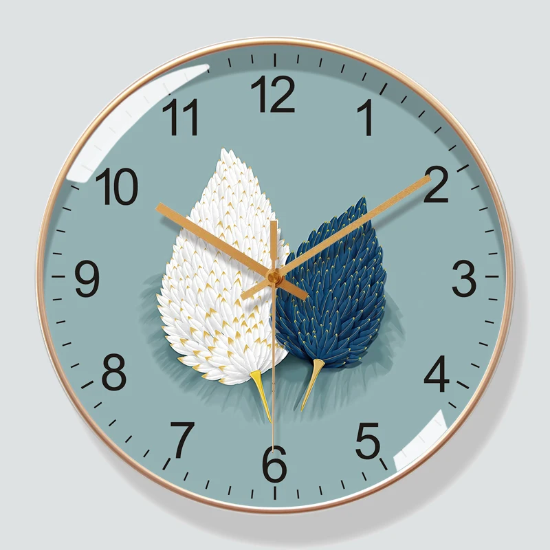 

Modern light luxury fashion creative round Wall clock home decor items Room decoration living room Kitchen bedroom dining room