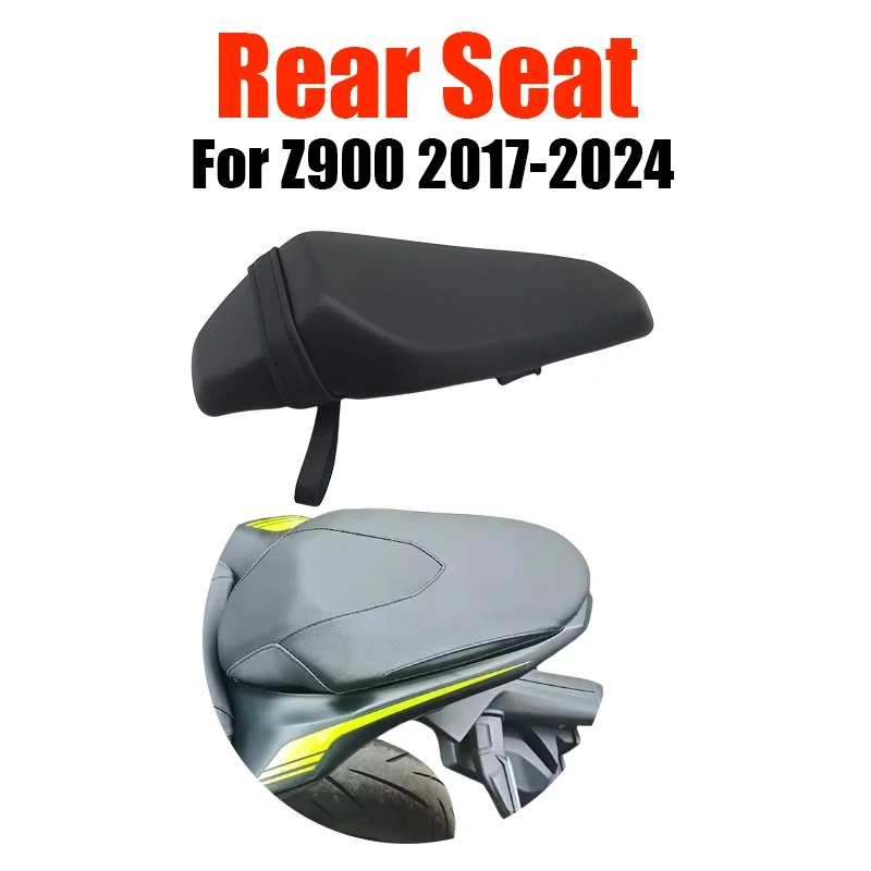 

For Kawasaki Z900 Z 900 2017-2024 Black Rear Passenger Pillion Seat Motorcycle Comfort Seat Accessory