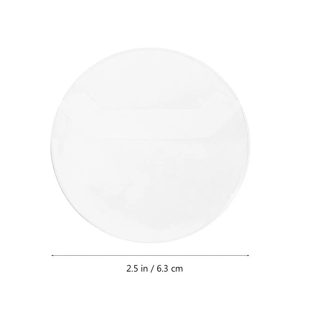 20pcs Clear Covers Portable Coin Protection Covers For Storage Display Anti-Scratch Button Badge Protectors Transparent Round