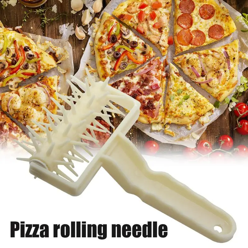 Dough Baker Roller Ergonomic Household Pastry Docking Accessories Portable Pizza Dough Docker for Cakes Waffles Pizza Making