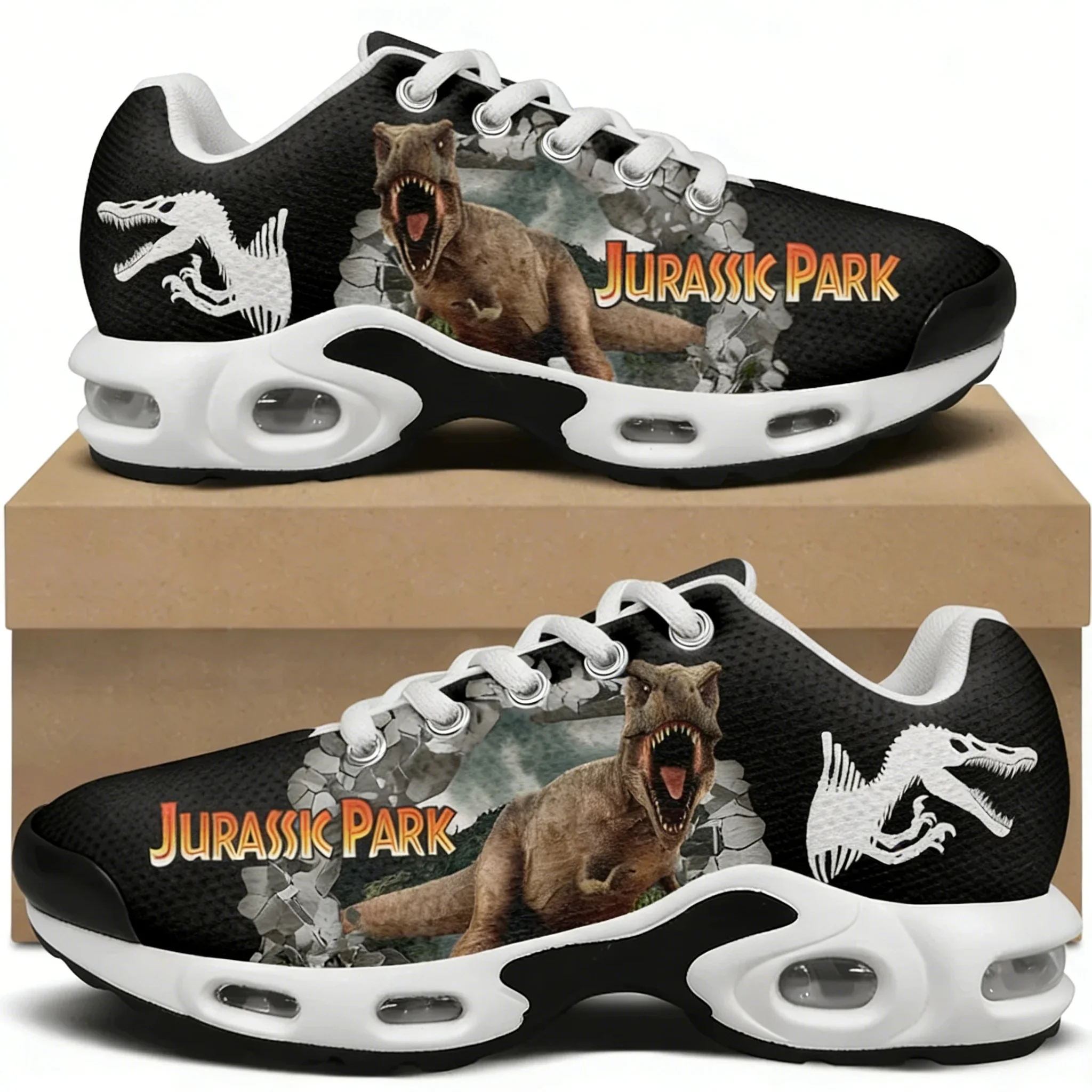 

Hot Jurassic Park Dinosaur Air Cushion Sneakers Mens Womens Hiking Running Shoes Mountain Climbing Shoes Custom Shoes