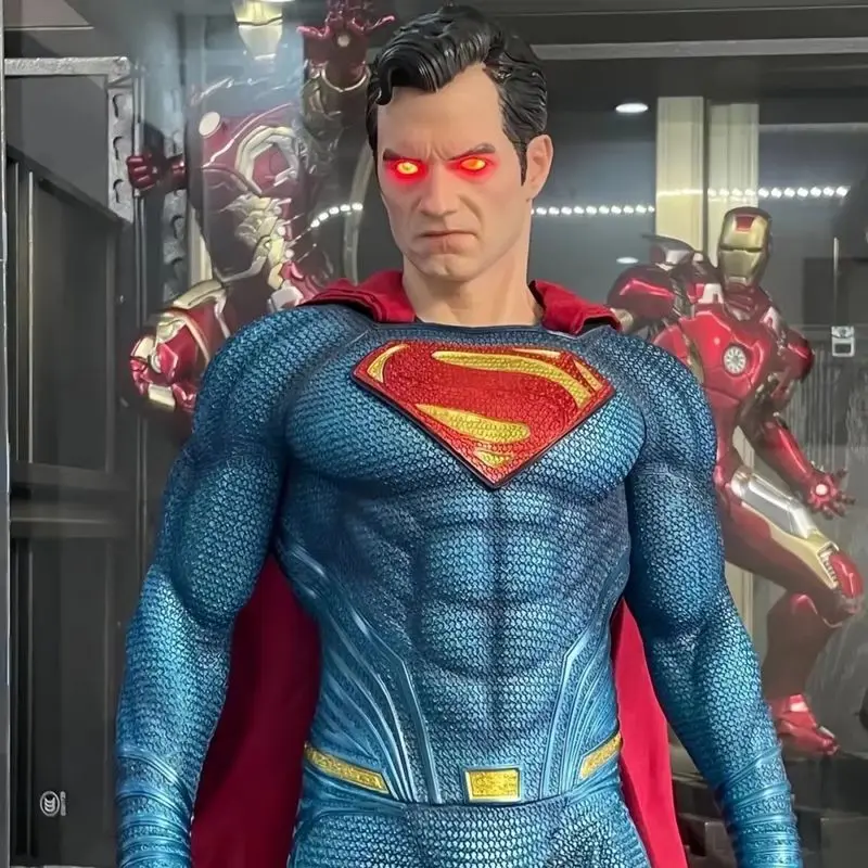 Anime Batman v Superman: Morgen dämmerung der Gerechtigkeit Figur Super Action figur glühend 50cm Dekoration Statue Kinder Spielzeug Geburtstags geschenk