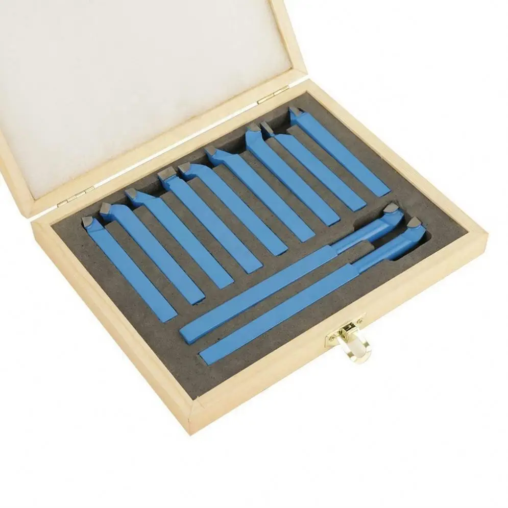 11PCS Metal Carbide CNC Draaibank Gereedschap Carbide Gesoldeerde Getipt Cutter Tool Bit Snijden Set Kits Lassen Draaigereedschaphouder