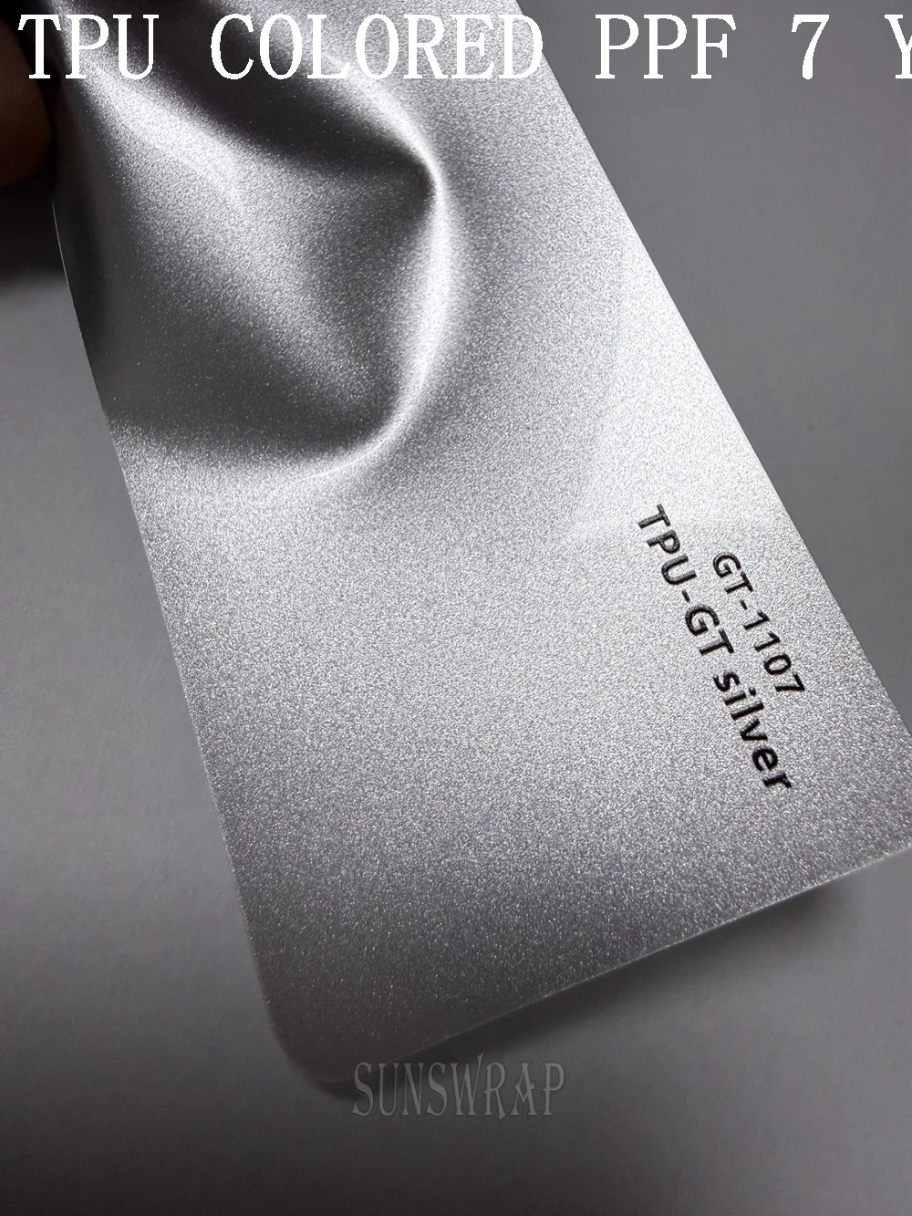Highest quality Color TPU GT-Silver PPF Paint Protection PPF Film Wrap Anti-yellowing Self-healing thermal repair 5x52ft/roll