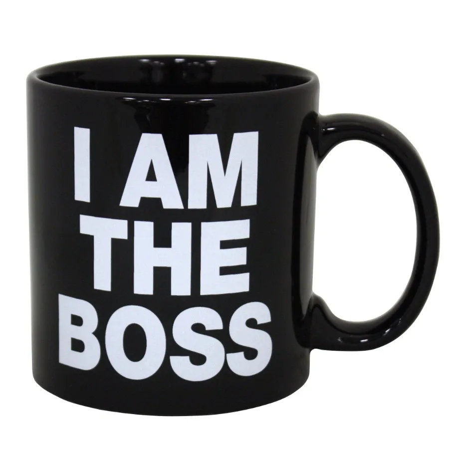 Giant I am The Boss Mug Black 22oz