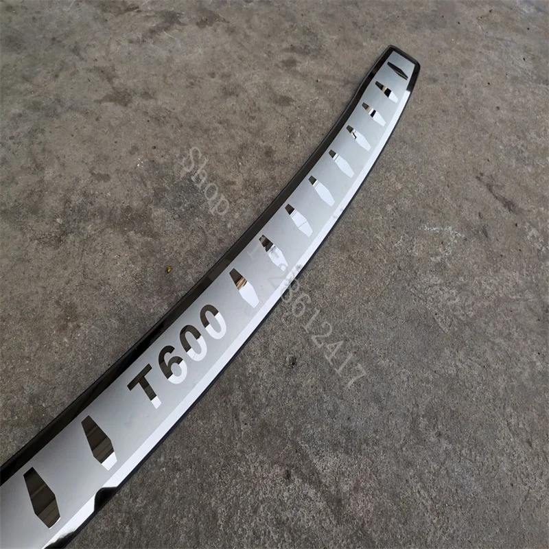 Car Accessories for Zotye T600 2014 2015 2016 2017 stainless steel Rear Bumper Protector Sill Trunk Tread Plate Trim