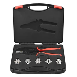 Taiwan INBUS 6 Pieces Ratcheting Wire Crimping Pliers Set  Adjustable Compression Wheel and Quick Change Jaws NO.IBS-3550 SET