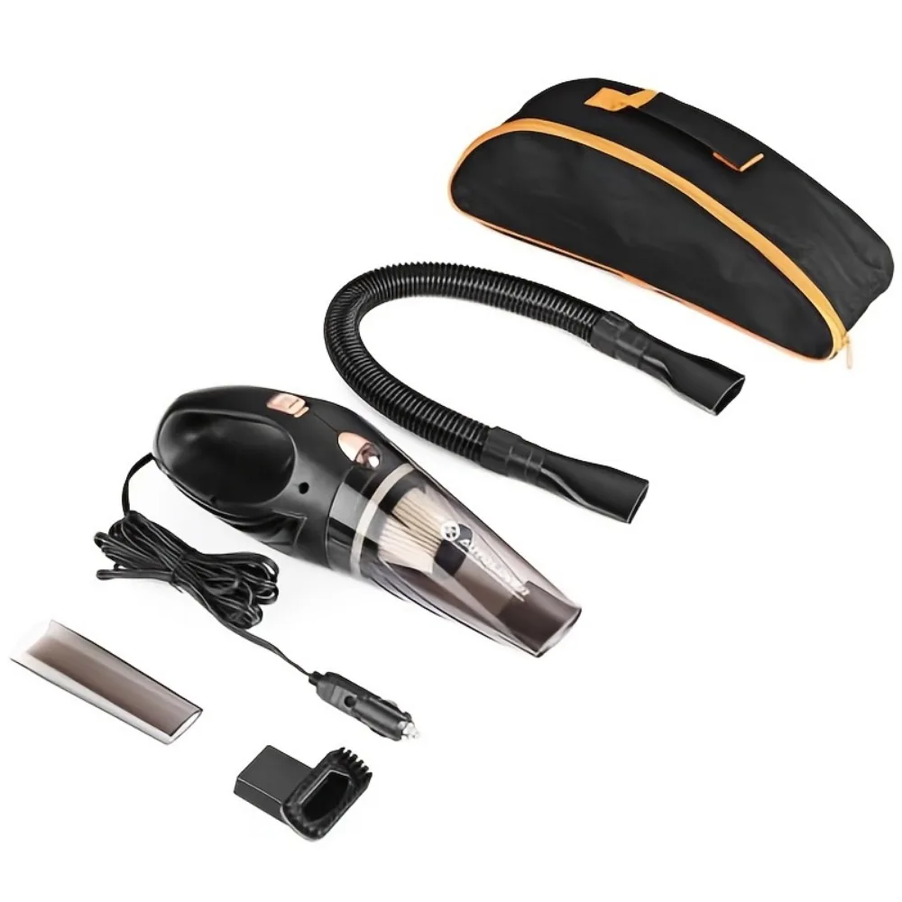 Car Vacuum Cleaner Car Accessories Small 12V High Power Portable Car Vacuum Cord & Bag Detailing Kit Essentials for Travel RV