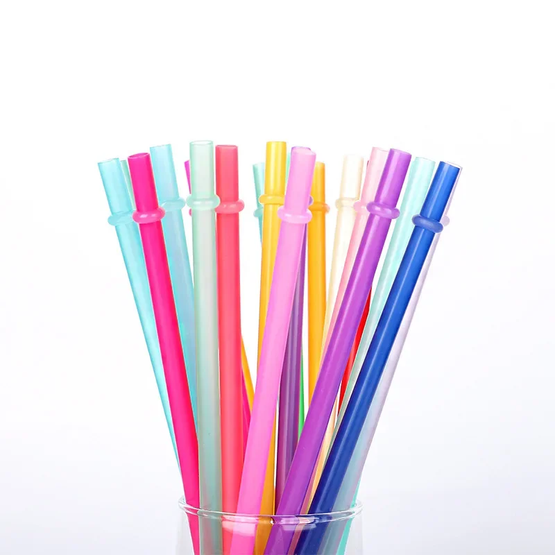 Palha bebendo reutilizável e criativo, anti-remoção, pp, multicolor, para bar, festa, casamento, acessórios de cozinha, 10pcs