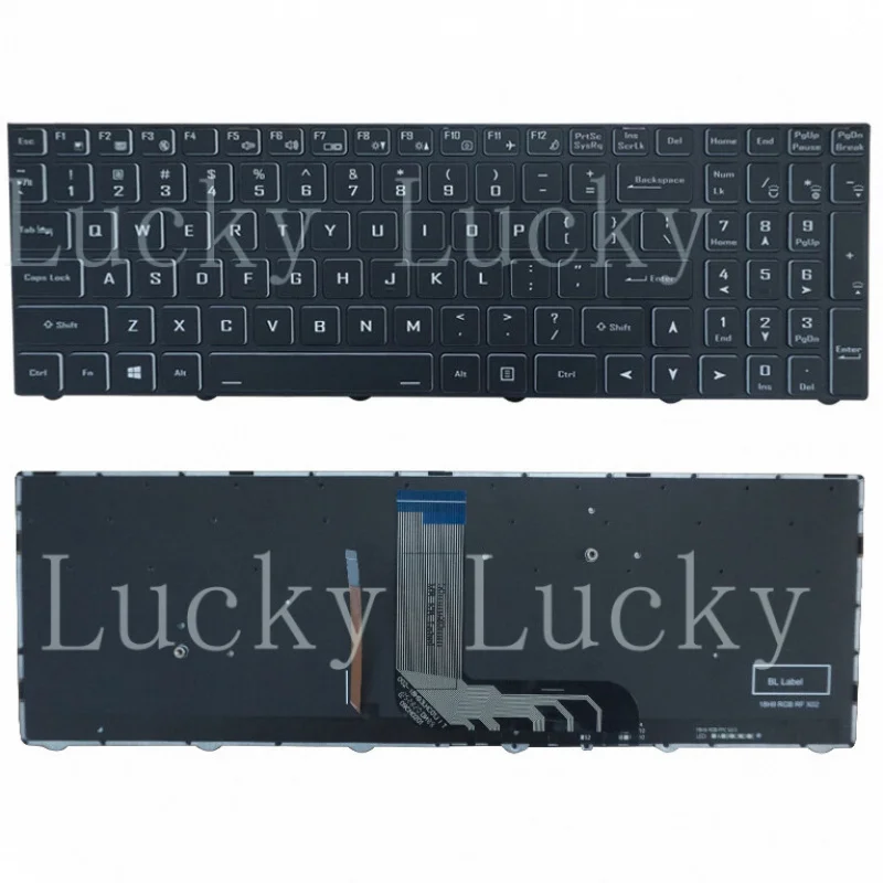 

f New US Keyboard for clevo Sager NP7958C NP7958F1 NP8356 NP8358F2 NP8371 Backlit