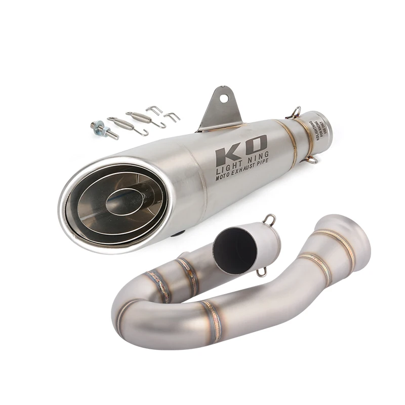 Slip On For Zontes 703RR 2024-2026 703R 2025-2026 Motorcycle Whole Exhaust System Muffler Header Link Pipe 304 Stainless Steel