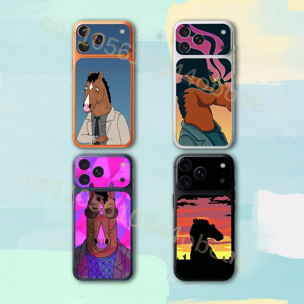 

B-Bojack cartoon Horseman For Apple iPhone 17Pro,17Pro Max Battry Back Cover with Camera Decal Skin Rear Protective Sticker Film