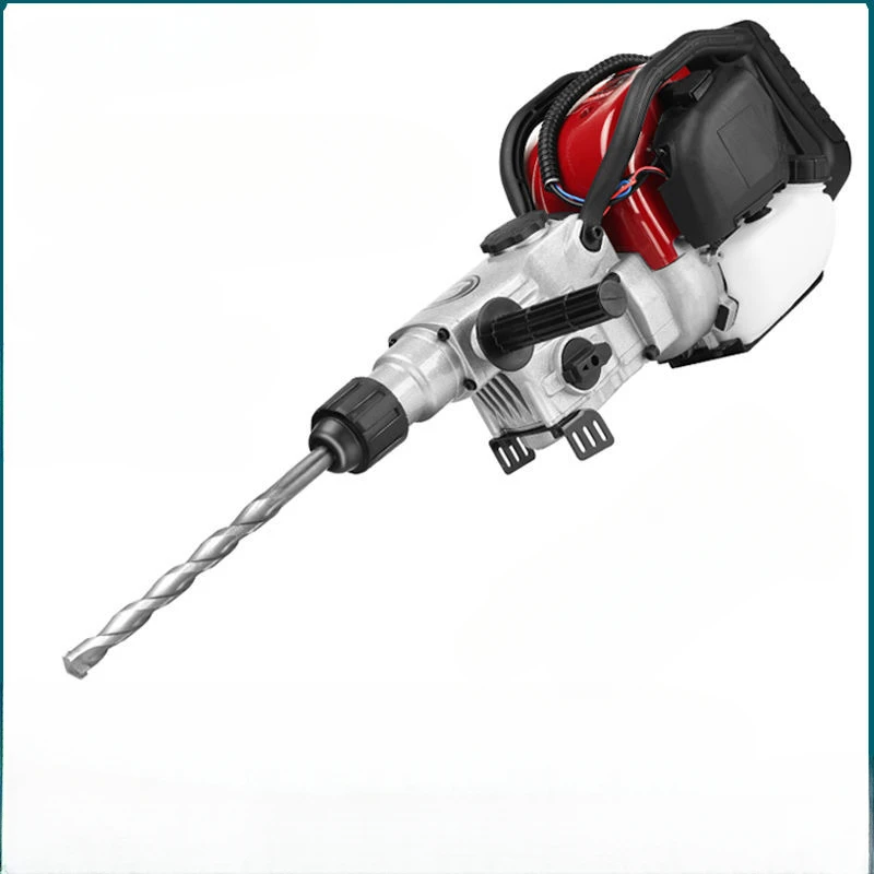 

58 gasoline-powered impact hammer pick portable gasoline drilling machine broken pick dual-use digging rock honey