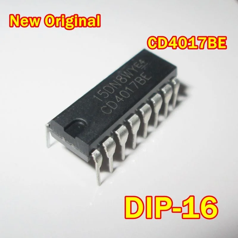 1Pcs to 100Pcs New Original Cd4017Be Dip-16 Cmos Counters/Dividers