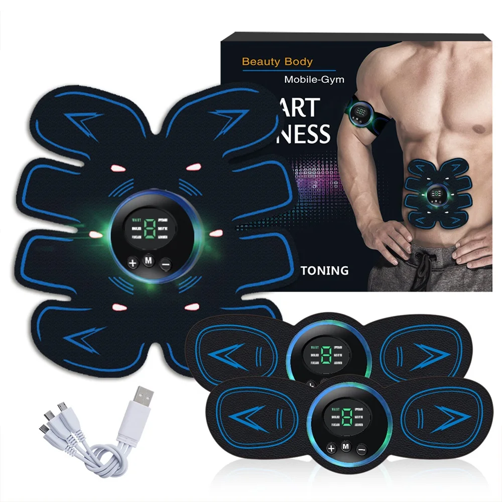 ABS Tens Electric/Electrode Muscle Stimulator Ems Gel Pads for Abdominal Training