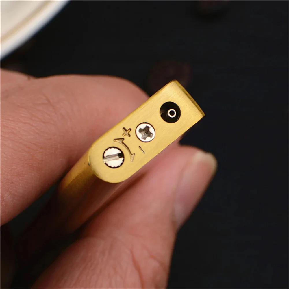 2024 Ultra Thin Metal Lighter Ultra Thin Metal Shell Torch Turbo Outdoor Jet Straight Fire Gas Butane Welding Cigarette Lighter