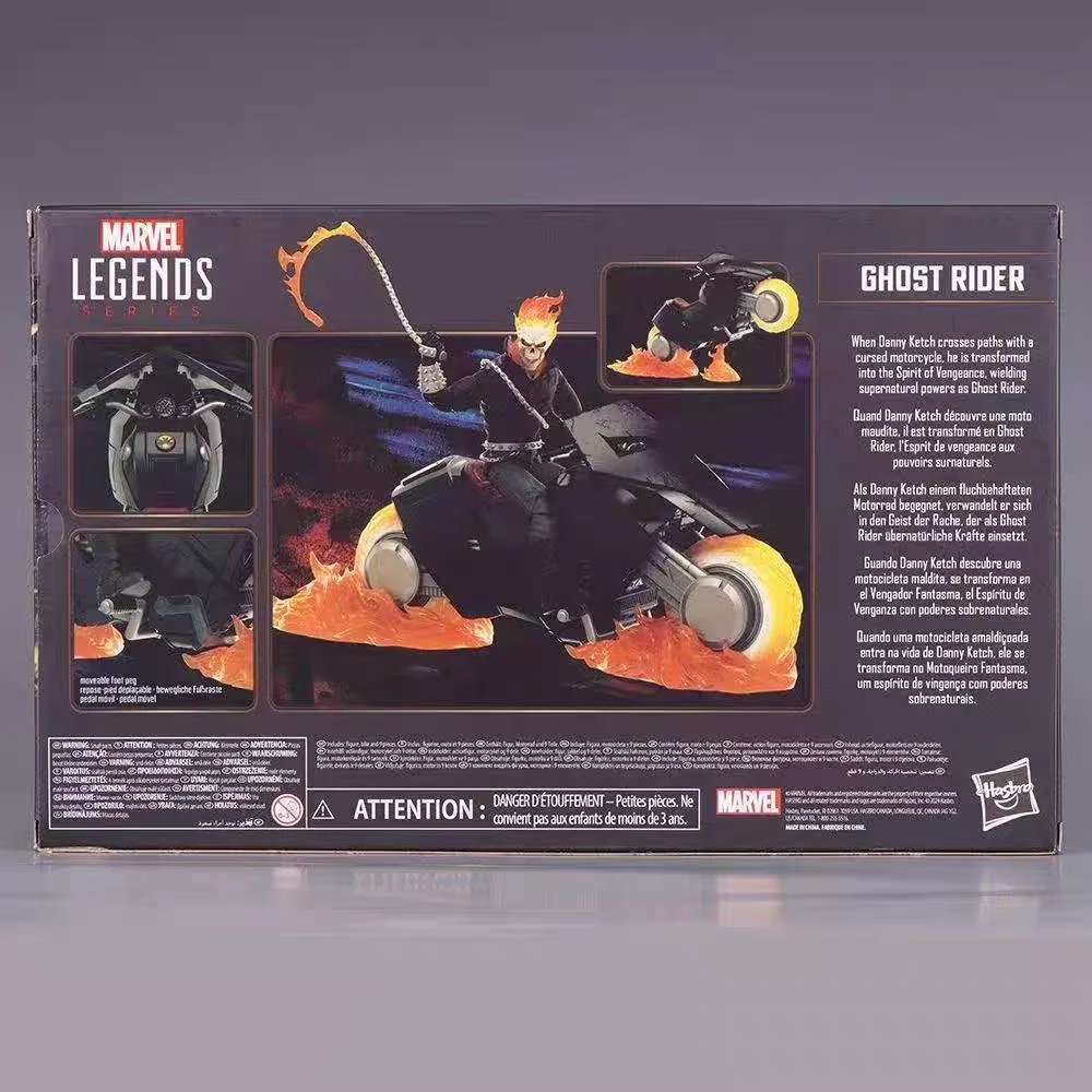 17 см Ko 85-летие супергерой Ghost Rider Hell Cycle шарнирная фигурка набор Marvel Legends коллекционное издание подарок