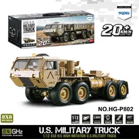 HG P801 P802 1/12 8X8 M983 Truck RC Electric Remote Control Model Car Tractor Off-road Trailer Crawler Car Toy