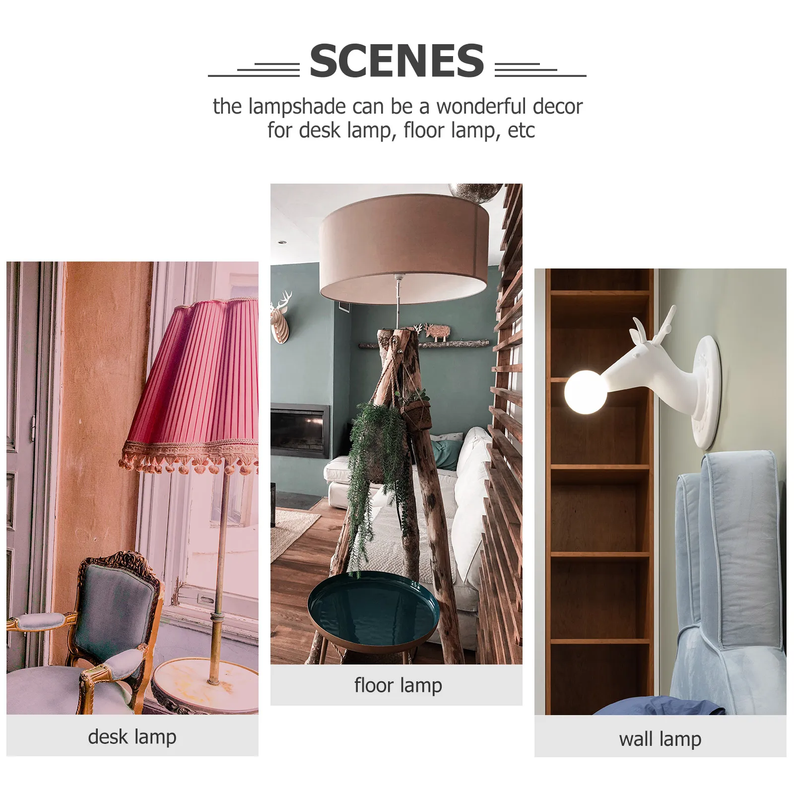 

Vintage Unique Duck Egg Lampshade E27 Table Lamp Shades 20CM Fringe Tassel Fabric Desk Floor Lamps European Decor