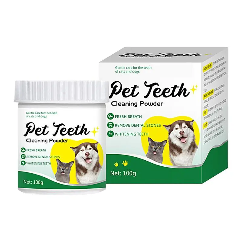 Dog Teeth Cleaning Powder For Food Dog Breath Freshener 100g Dog Care Dog Tooth Powder For Teeth Cleaning Made Easy Eliminate