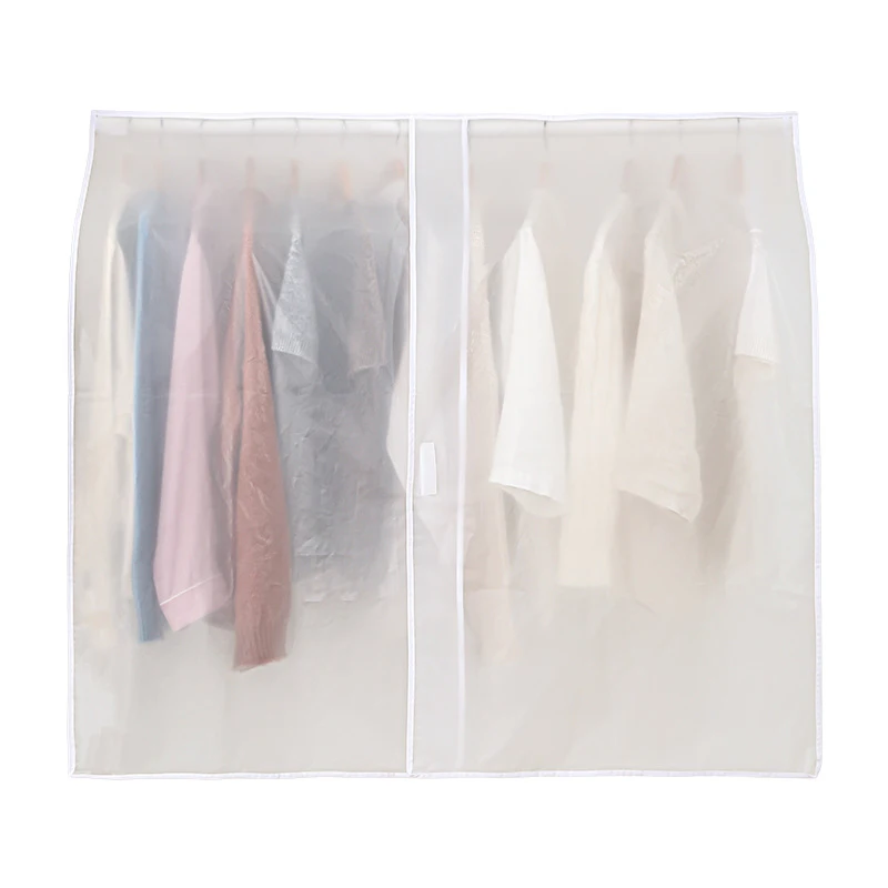 Waterproof Hanging Clothes Dust Cover Wardrobe Storage Bag For Suits Dresses Jackets Dustproof Garment Protector For Home Travel