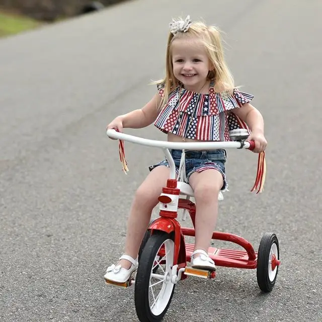 Children Clothing Star Striped Camisole Top Brushed Denim Ripped Shorts Europe and America 2026 Summer New