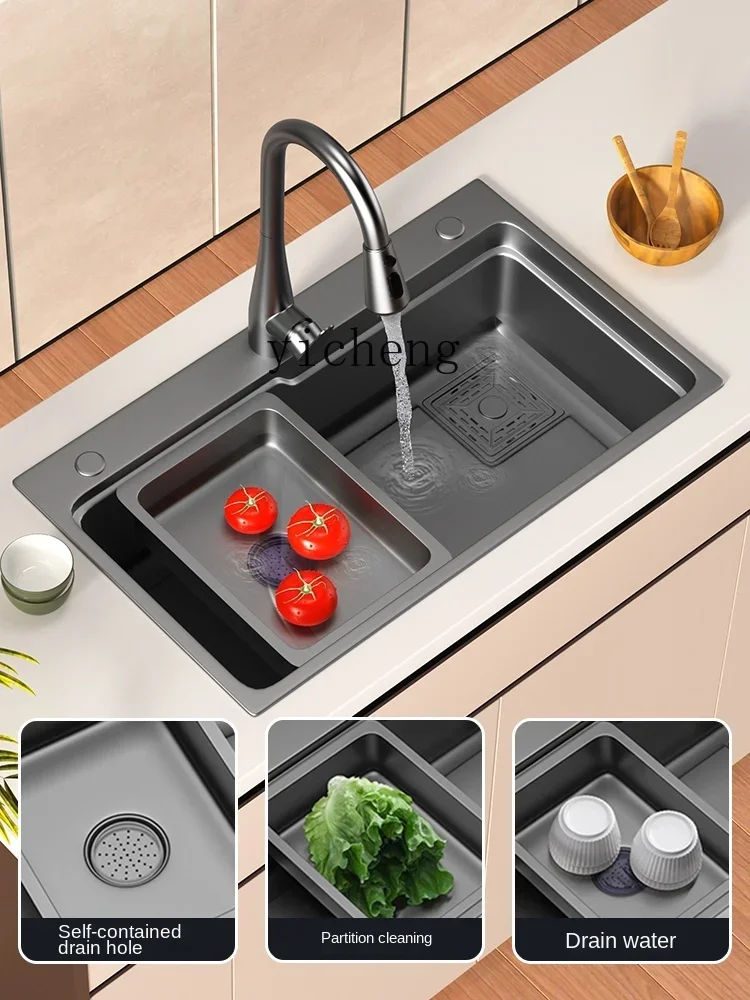 Xl 304 Stainless Steel Kitchen Handmade Single-Slot Undercounter Basin Vegetable Washing Sink