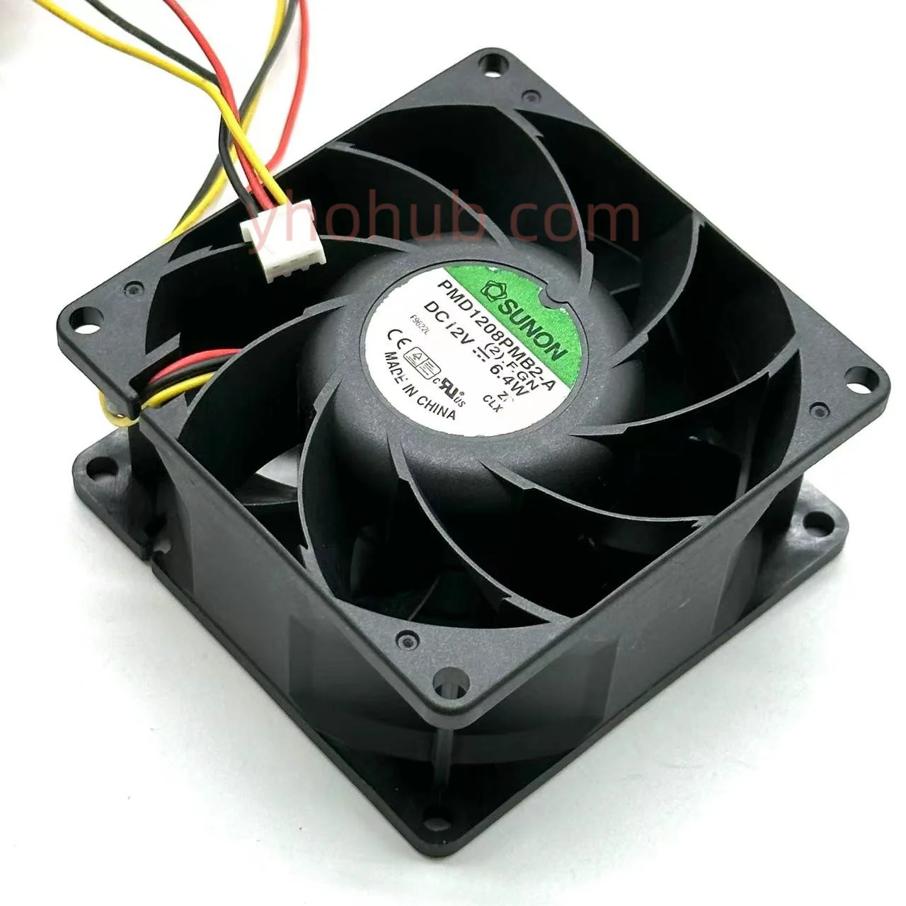 SUNON PMD1208PMB2-A (2).F.GN DC 12V 6.4W 80x80x38mm 3-Wire Server Cooling Fan