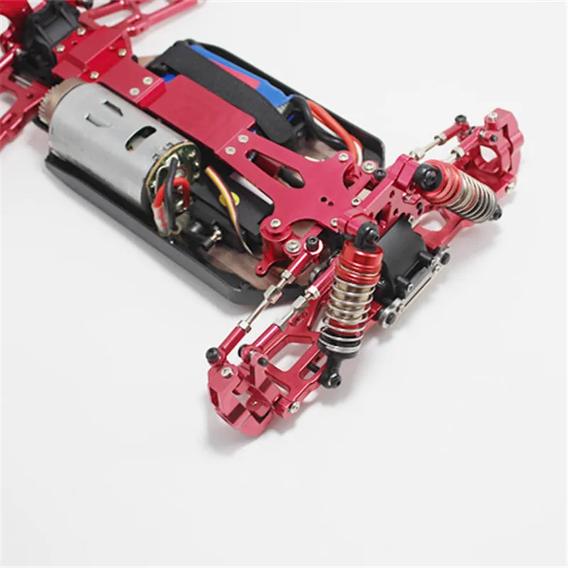 Per il 144001 RC Car Upgrade pezzi di ricambio in metallo secondo pavimento 144001-1259, rosso