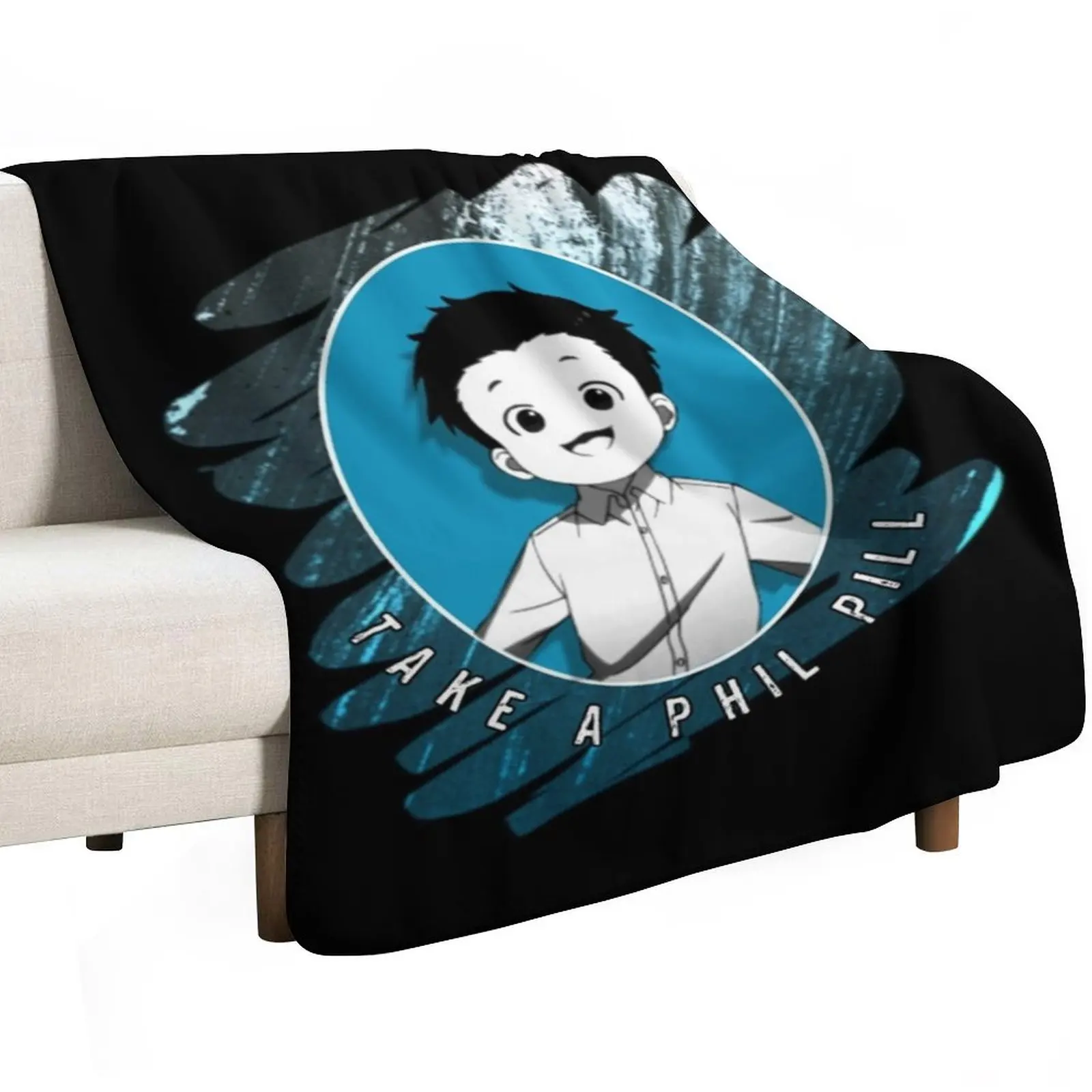 The Promised Neverland Phil Throw Blanket Luxury Throw Hairy Hair Cute Plaid Loose Thin Blankets