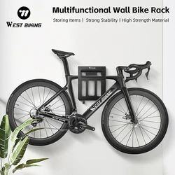 WEST BIKING Multifunctional Wall Bike Rack Durable Bicycle Indoor Parking Stand Maintenance Workstand MTB Road Bike Accessories