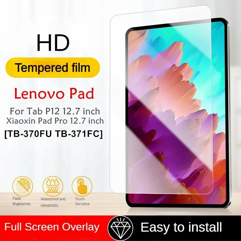 For Lenovo Xiaoxin Pad Pro 12.7 Tablet HD Tempered Glass Film TB-370FU TB-371FC screen protective film for Lenovo Tab P12 12.7