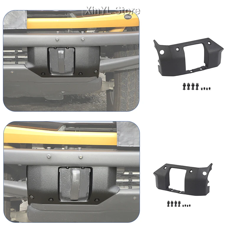 

1pair Front Bumper Decoration Cover for Ford Bronco 2021 2022 2023 Up Car Accessories