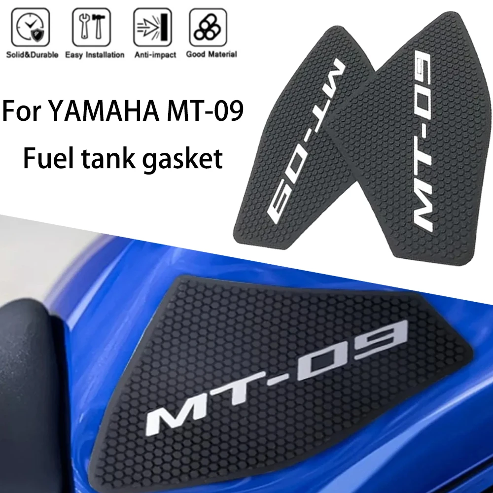 

MTKRACING для YAMAHA MT-09 2021-2024, противоскользящая наклейка на топливный бак, наколенник, Тяговая боковая подкладка, наклейка на топливный бак