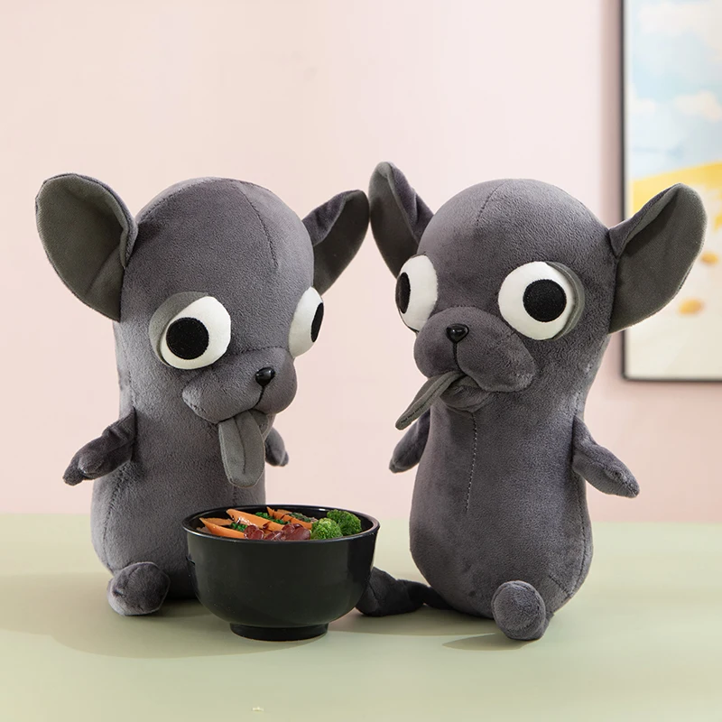 Nuovo 28-65 cm di Grandi Dimensioni Chihuahua Cucciolo di Cane Giocattolo Godgwawa Peluche Animali di Peluche Simulazione Cani Kawaii Divertente Regalo Di Compleanno