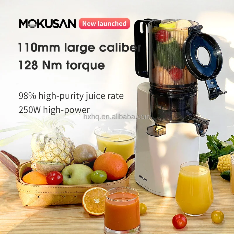 رائجة البيع ماكينة صنع العصير بالضغط البارد بفم كبير ماكينة تصفية عصارة الحمضيات مع فواكه وخضروات للاستخدام المنزلي #5