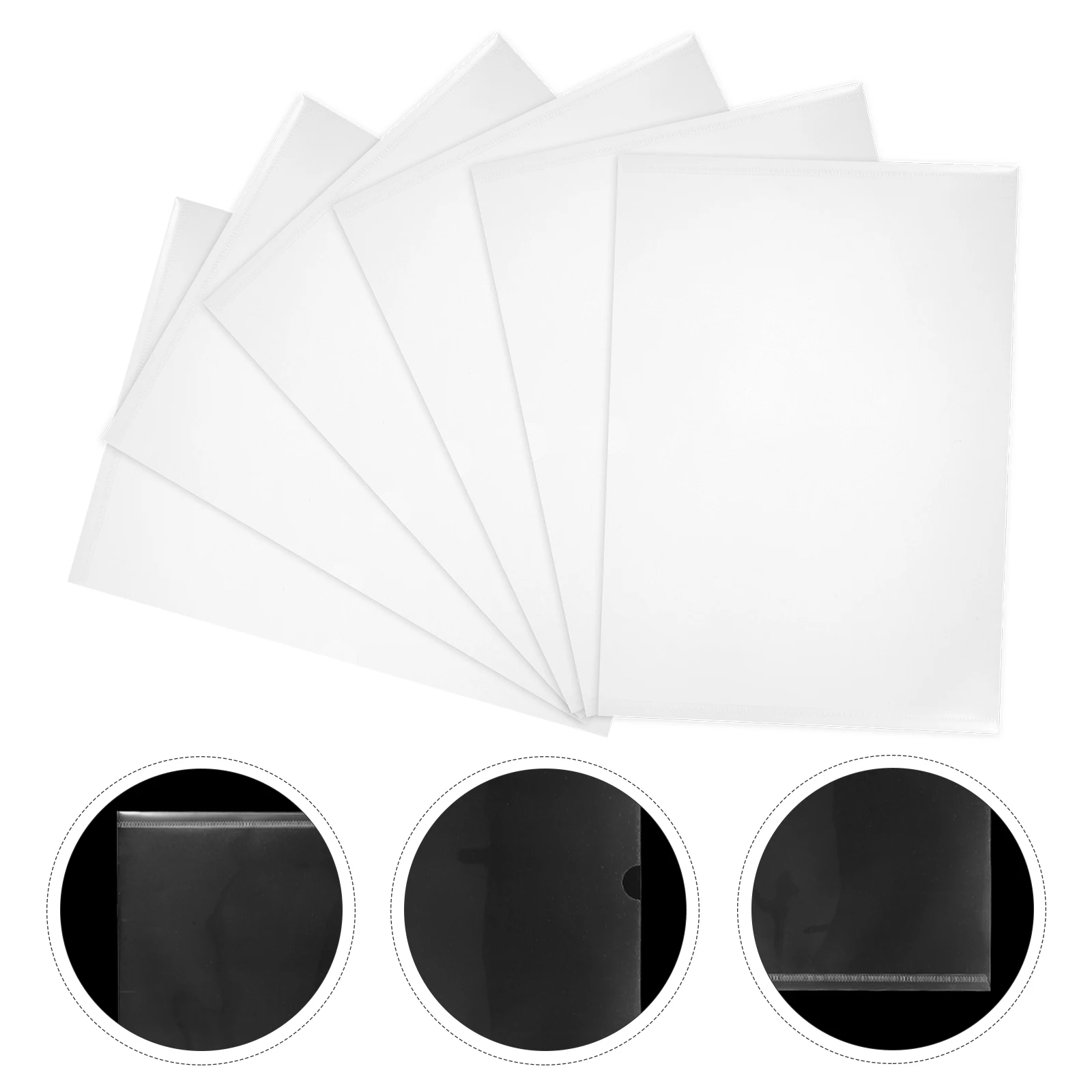 File Protective Sleeve Paper Holder Folder Important Document Organizer Transparent Protector Scrapbooking