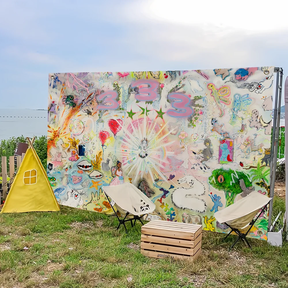 علم للعلوم الفنية غرفة الخيال السويدي ديكور المنزل جدار بليدي معلقة المغني ديكور المنزل راية