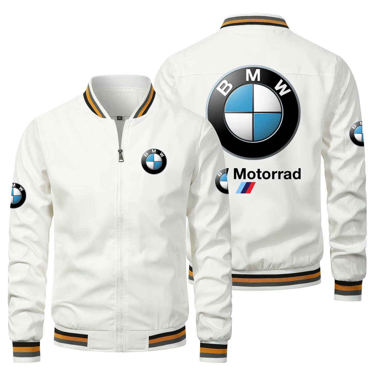 2025 New Jacket V-neck BMW Logo Printed Men's Jacket Men's Mature And Comfortable Outdoor Jacket Motorcycle Business BMW