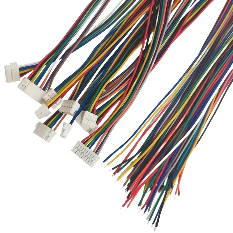 5pcs 1.25mm Jst Connector 2p/3p/4p/5p/6 Pin With Wire 10/20/30cm 1007 28Awg
