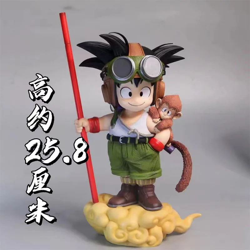 Dragon Ball Trendy Play Gk Title Page Series First Bullet Monkey Wukong Flight Suit Original Color Version Handmade Cute Model