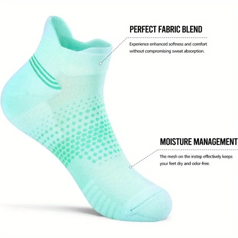 6 Pairs Women'S Athletic Casual Fashion Versatile Individual Trendy Short Socks