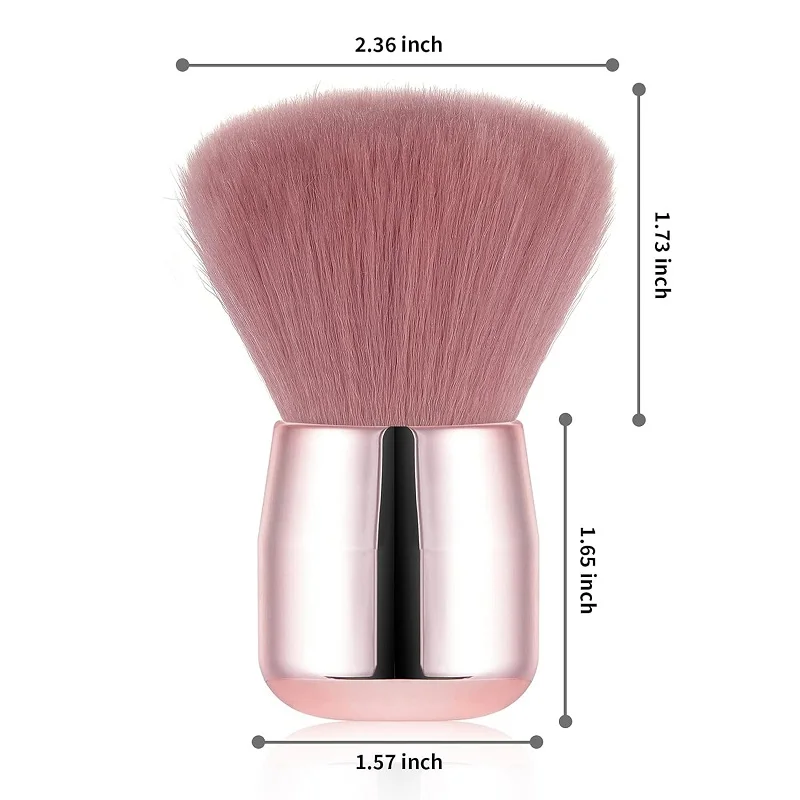 Cepillo redondo para polvo de uñas, cepillos para quitar el polvo de uñas de gran tamaño, herramienta de limpieza de polvos de esmalte de Gel UV acrílico, accesorios de manicura