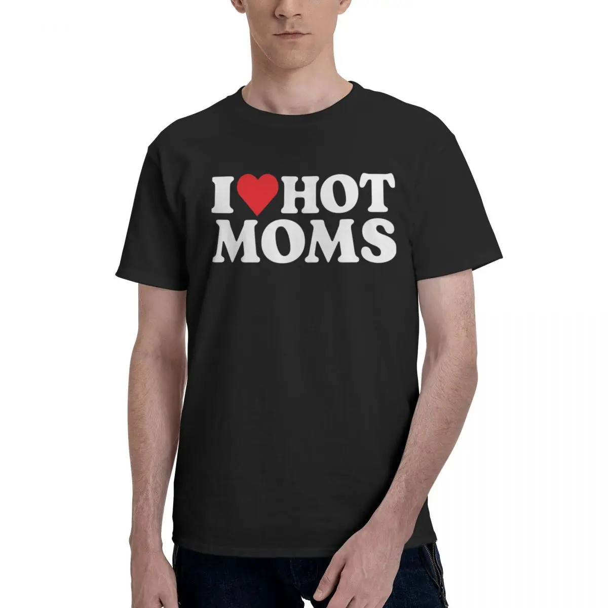 

Футболка с коротким рукавом и принтом «I Love Hot Mommy», Y2K