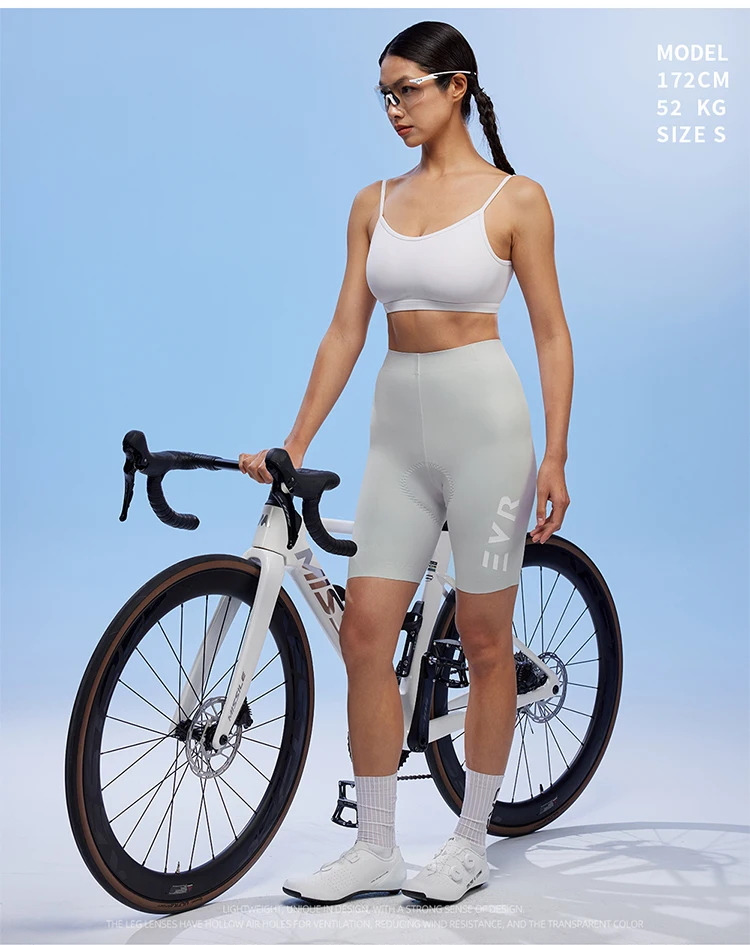 EVR Damen-Radhose mit hoher Taille, Sommer-Radhose, Double Arrow, stoßdämpfende, gepolsterte Radhose, MTB-Radhose – Detail 15