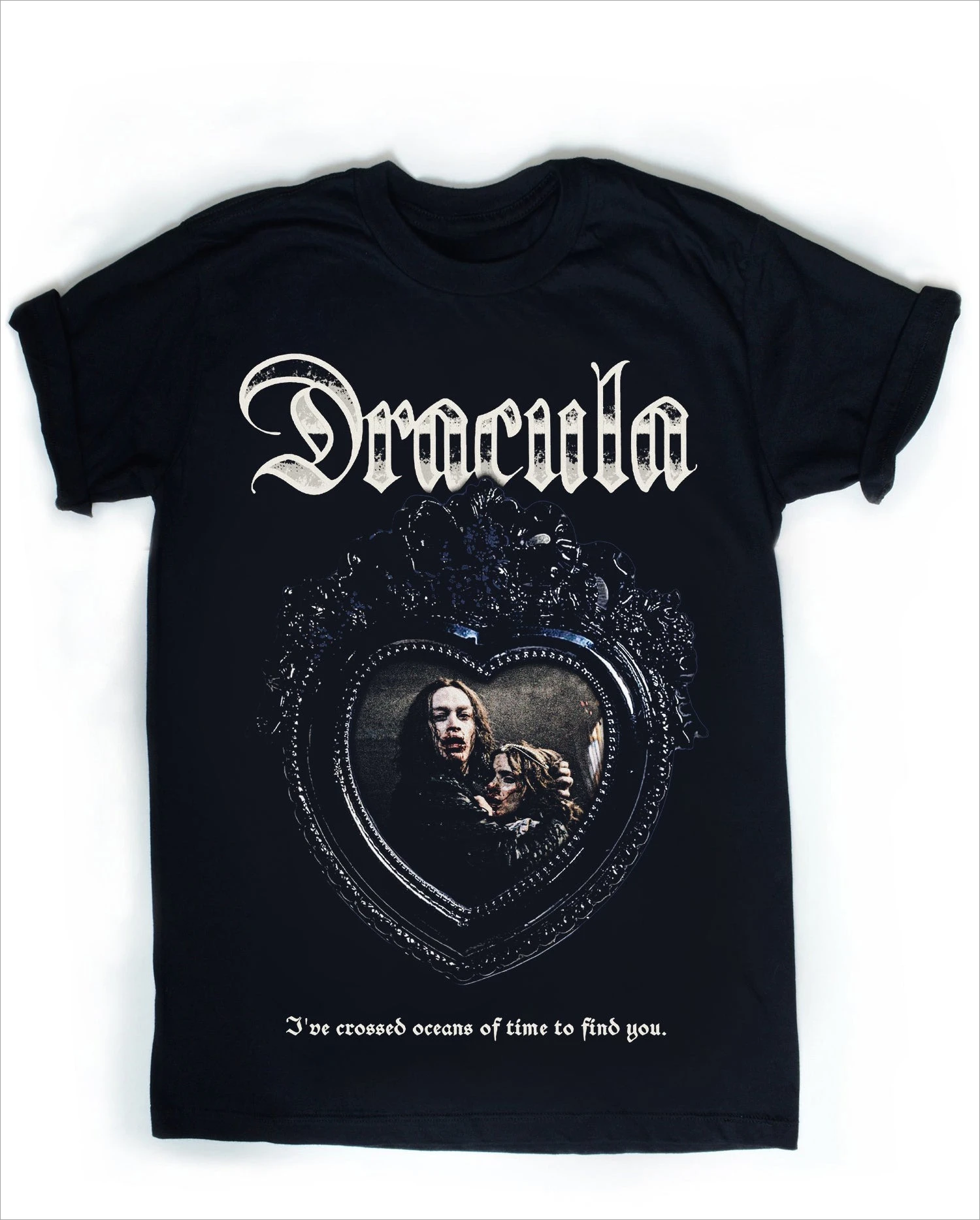 Camiseta gótica de Drácula con estampado de vampiro, estilo retro, romántico, para hombre y mujer, camiseta vintage clásica con gráfico de película de terror, ropa de calle