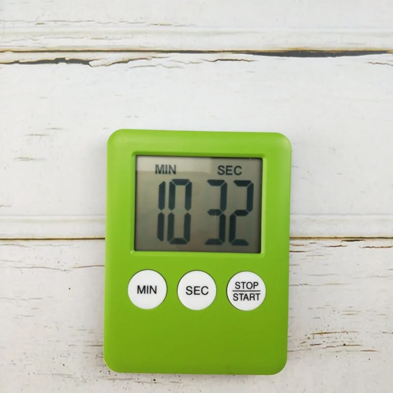 LCD شاشة ديجيتال الملونة الحد الأدنى الموقت المطبخ مكتب الطالب مع ساعة توقيت صغيرة متعددة الوظائف ساعة تنبيه الديكور